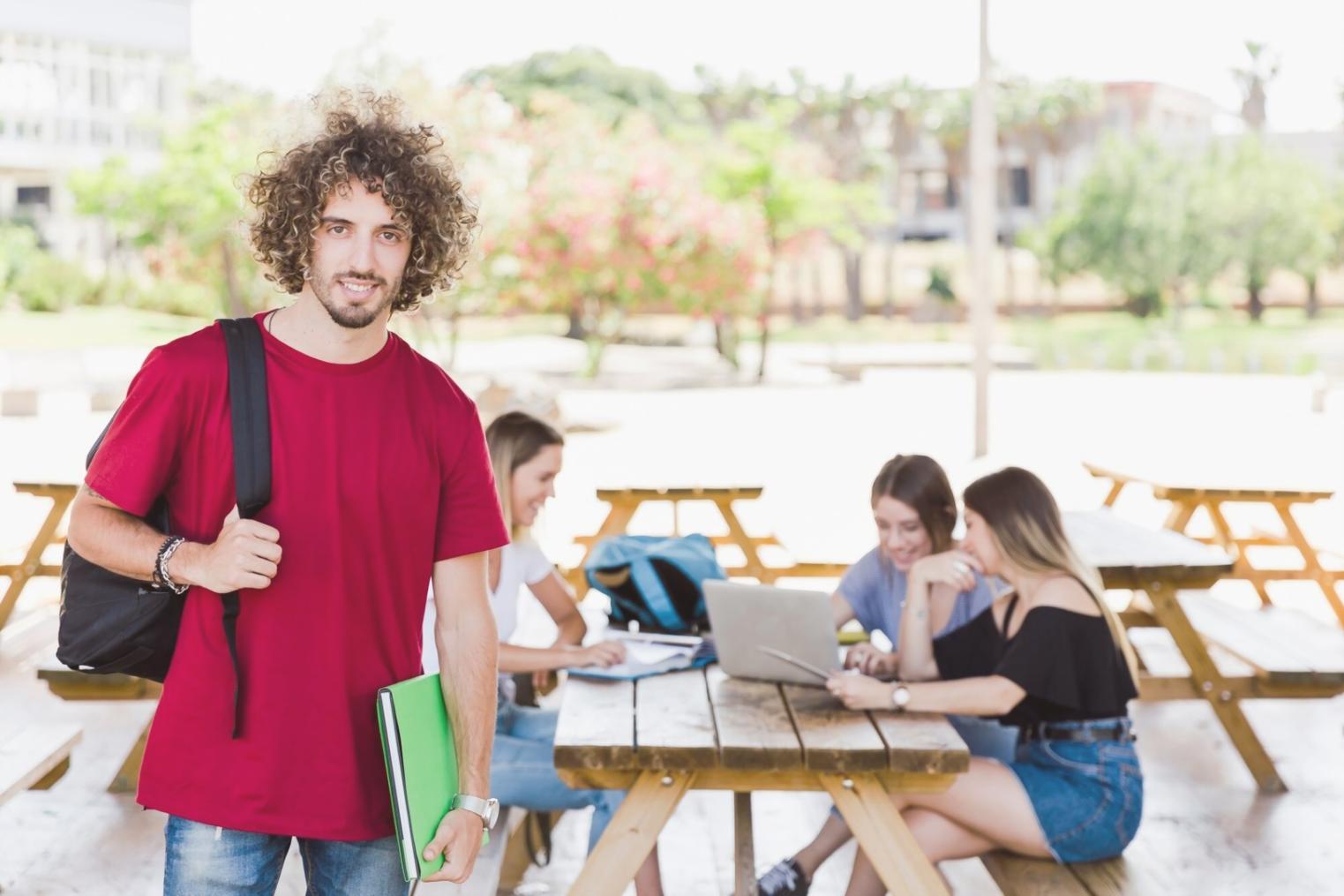 Professional remote learning workspace with environmental assessment materials
